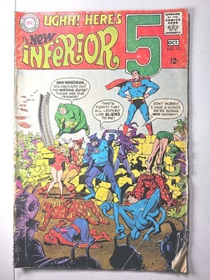 Inferior Five #10   DC Comics 1968   Spider-Man & Fantastic Four App   Key Issue