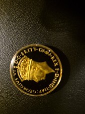 Vintage Enamelled 1942 British West Africa  2 Shillngs Coin-palm Tree Design