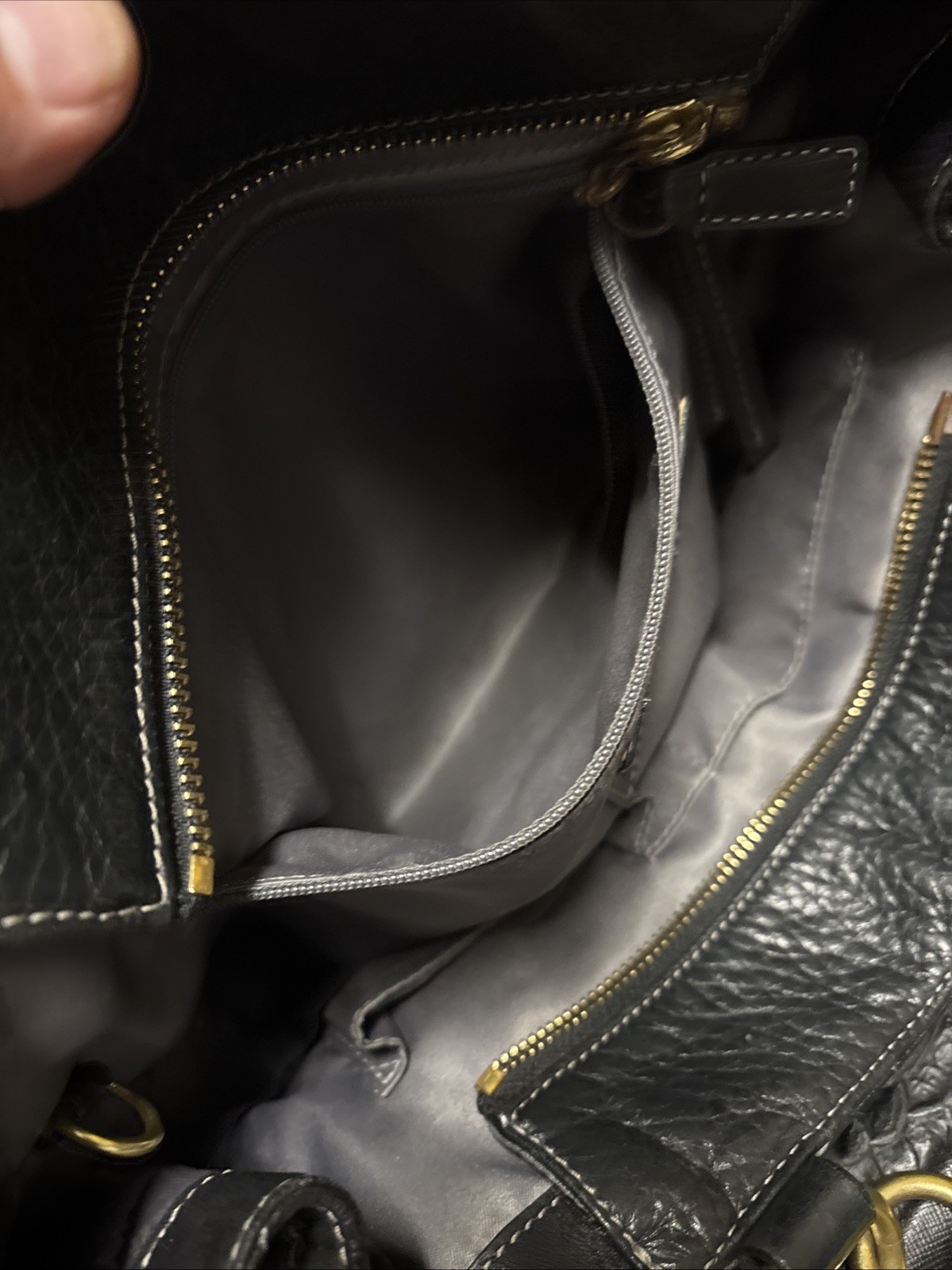 COACH HAMPTONS BLACK PATCHWORK LEATHER CARRYALL T… - image 14