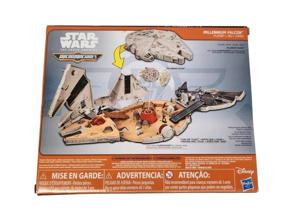 (NUEVO) 2015 Star Wars Halcón Milenario El Despertar de la Fuerza Micro Máquinas Juego Foto 2 de 3