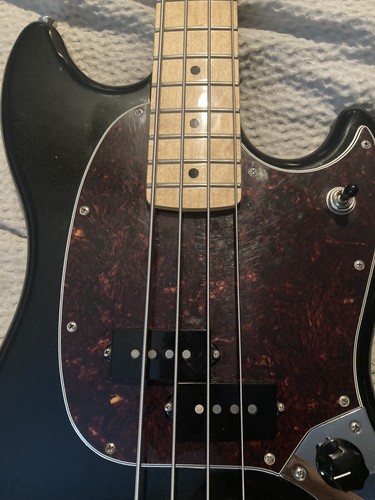 fender mustang bass tortoise pickguard