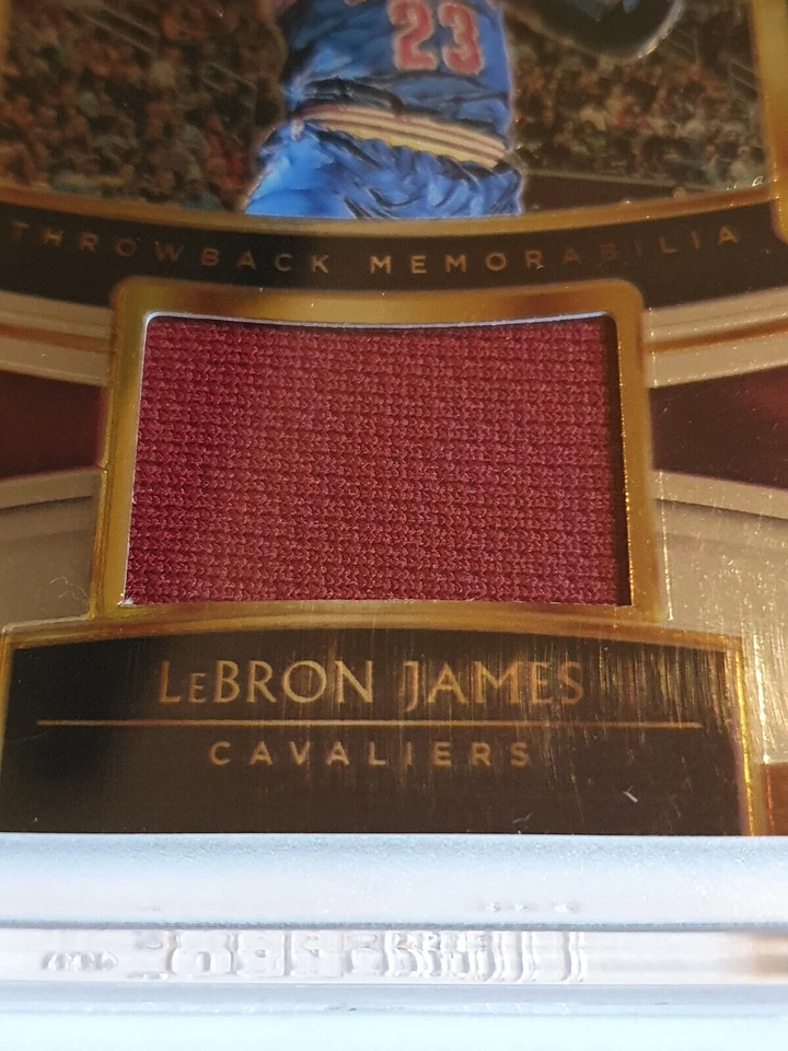 2018 Panini Select LeBron James #PATCH Game Worn Jersey - Rare - Image 2 of 3