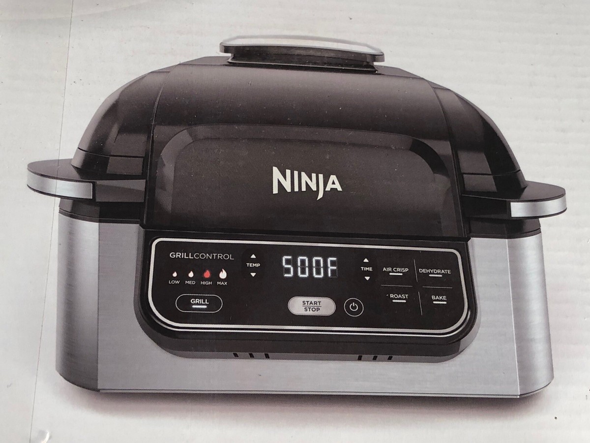 Ninja Foodi 6-qt Indoor Grill & Air Fryer AG302 Black/Silver