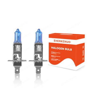H1 Halogen Headlight Bulbs High Low Beam Lamp 4200K Warm White