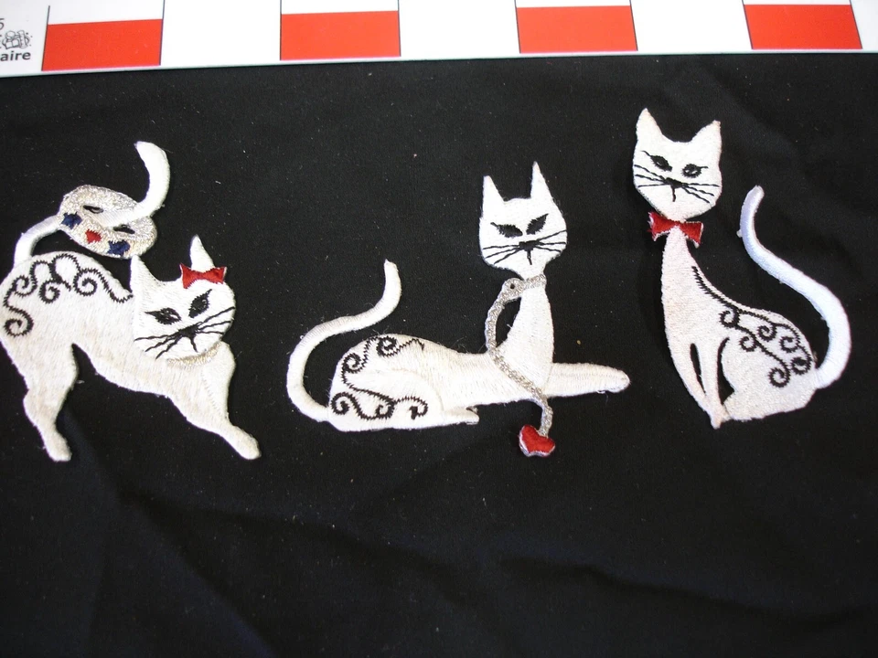 Vintage Cat Patches set of three - Image 3 of 3