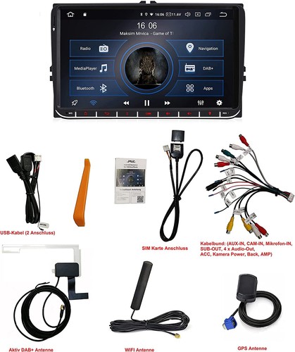 M.I.C. AV9V2-Ultra Android 12 Autoradio mit navi Qualcomm Snapdragon 665 8G+256G - Bild 6 von 7