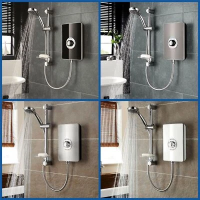Triton Aspirante Electric Showers Black White Steel Sand Gun Metal 8.5kW 9.5kW