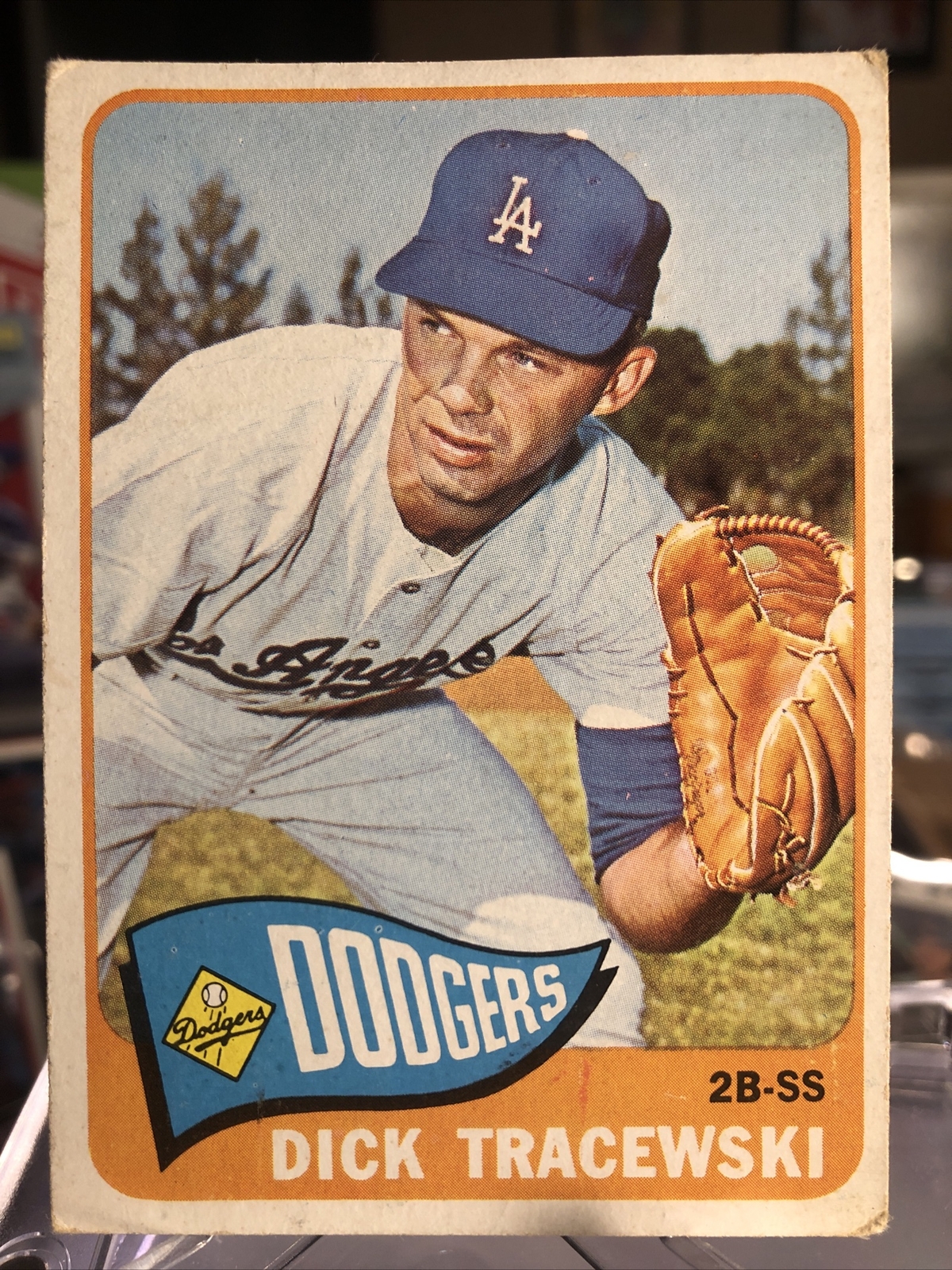 1965 Topps Baseball Dick Tracewski LA Dodgers Set-Break #279 Vintage ⭐️ VGEX