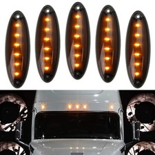 Oe-spec Amber Led Raised Roof Clearance Marker Lights For Freightliner Cascadia