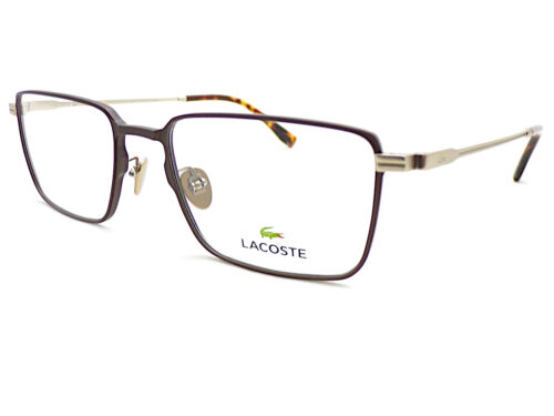 Lacoste Glasses Frame Brown/ Light Gold 54mm Eyeglasses RX Spectacles L2275E 210 - Afbeelding 1 van 4