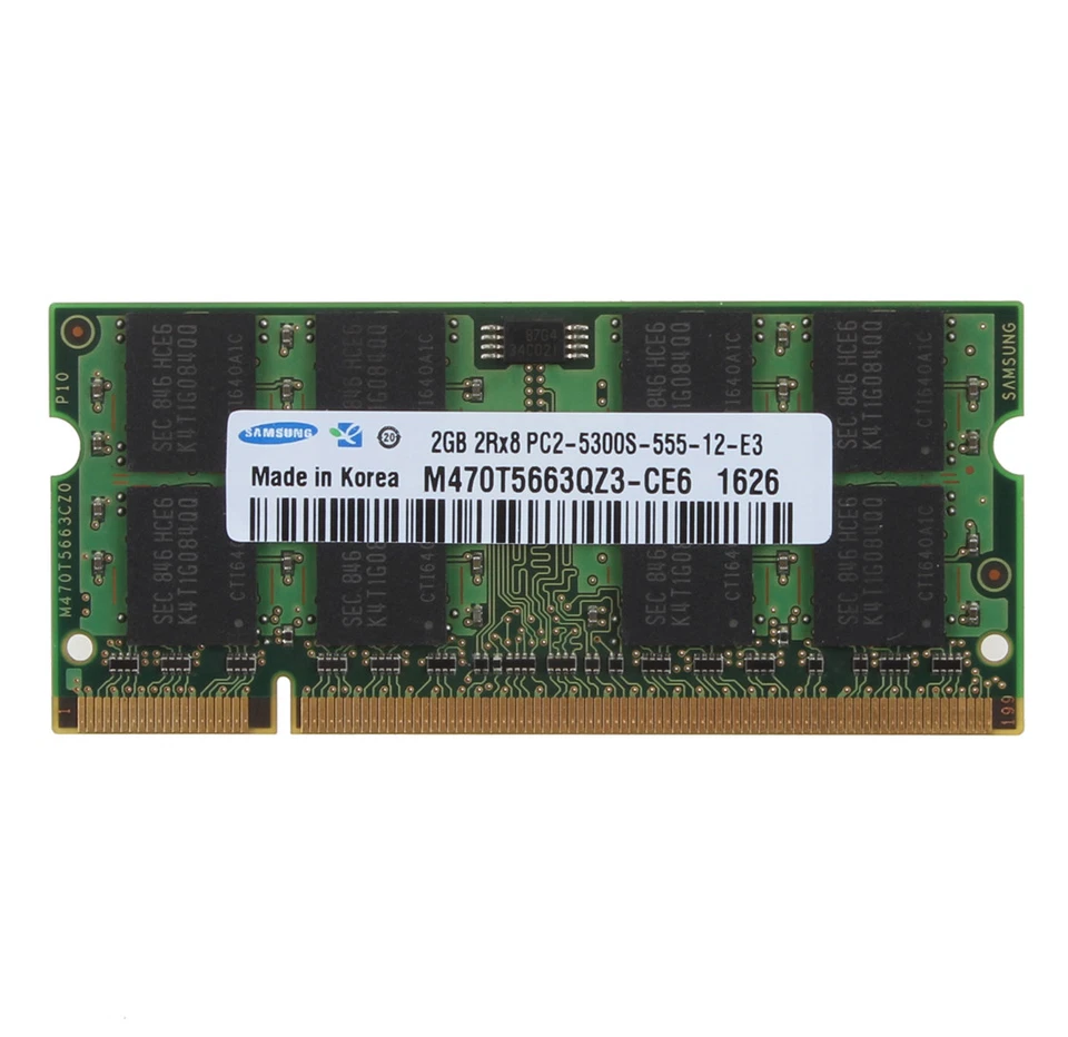 Lot 2GB 2 GB 2G Samsung DDR2 DDR3 PC2 PC3 2GB 4GB Laptop Memory RAM 1/2/4/10pcs - Image 3 of 4