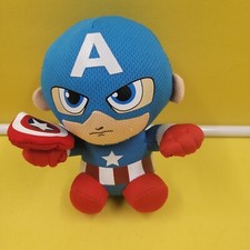 6" TY Beanie Babies Captain America Marvel Plush Stuffed Avengers Toy