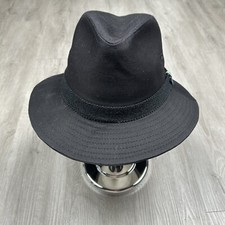 Vintage Mens Panama Barbosa Fedora Trilby Hat ACTWU Made In USA Excellent Cond.