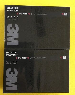 (Lot Of 2) 3M BLACK WATCH P6-120 8mm Videocassette 0800 Made In Japan  -7