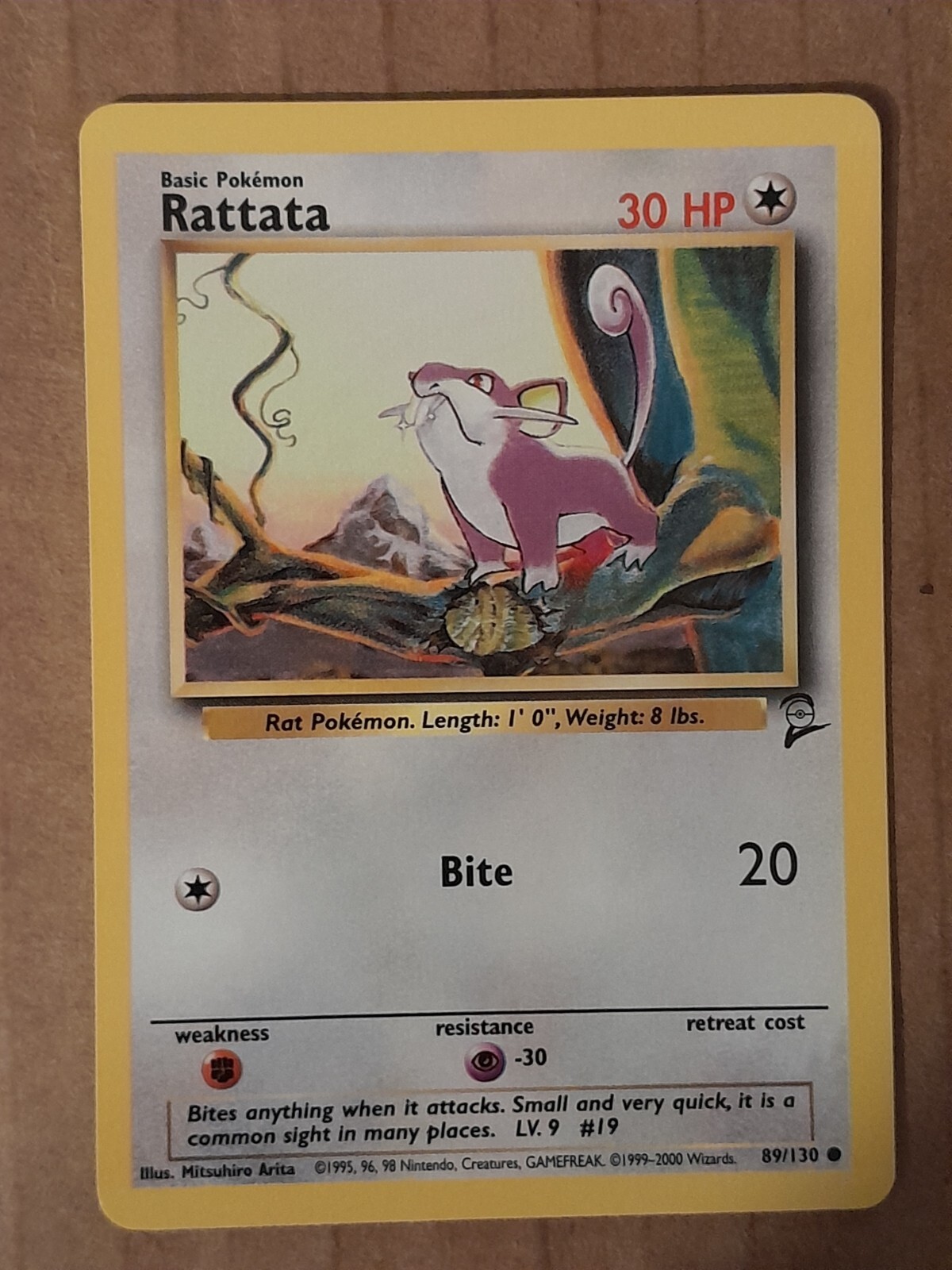 Pokemon Rattata 89/130 Base Set 2 NM See Pictures