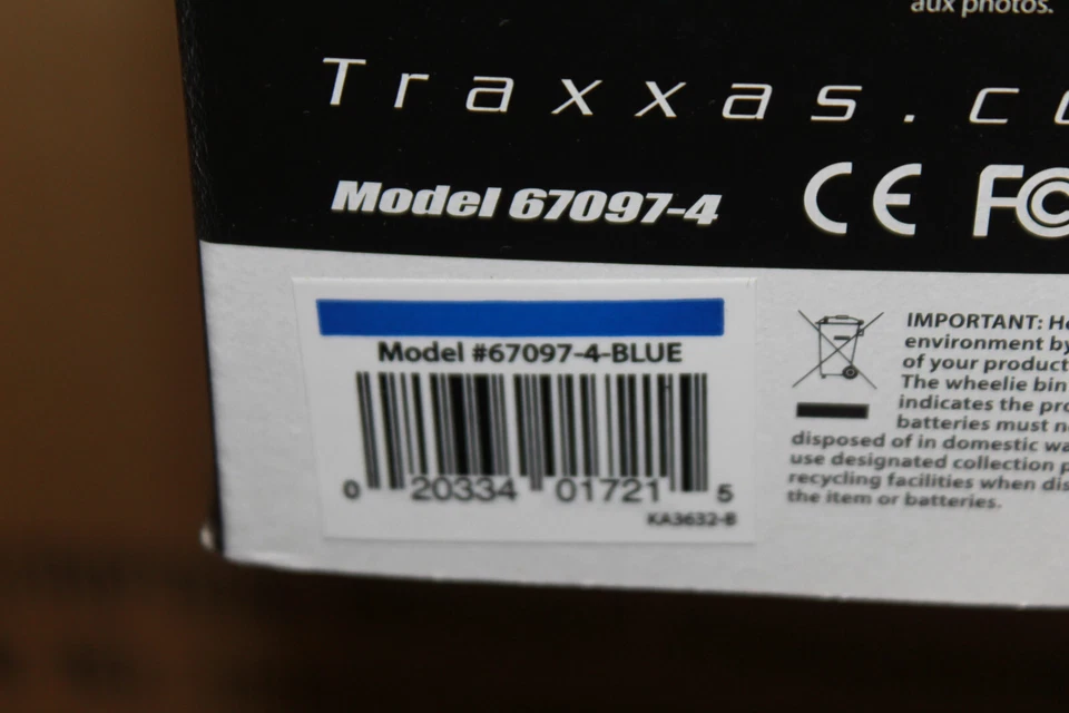 Traxxas 67097-4 blau RC Rustler 4x4 VXL Ultimate Brushless  1:10 NEU OVP - Bild 2 von 4