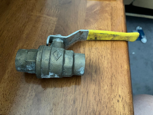 1/2 Inch 600 WOG Full Port Sweat (CXC) Brass Ball Valve NOS