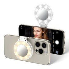 180  Folding Magnetic Selfie Ring Fill Light LED for iPhone 17 16 15 14 Pro Max