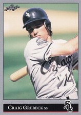 1992 Leaf MLB Chicago White Sox Craig Grebeck Trading Card