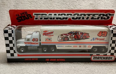 1:87 (MATCHBOX) NASCAR  #49 ''FERREE RACING '' SUPER STAR TRANSPORTERS  TRUCK