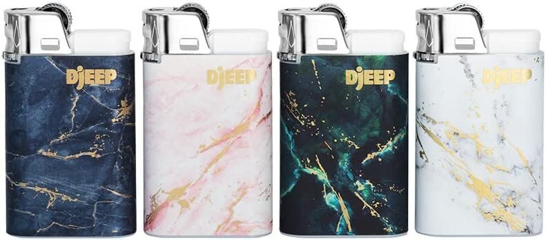 S Collection, Textured Disposable Lighter With Ergonomic Design 4ct