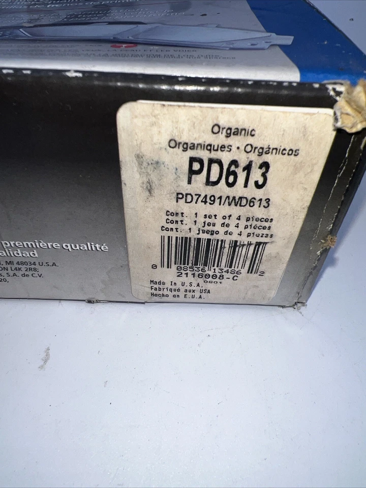 Conjunto de pastilhas de freio a disco - Pastilha de freio a disco ThermoQuiet Wagner serve 93-00 Lexus LS400 - Imagem 2 de 4