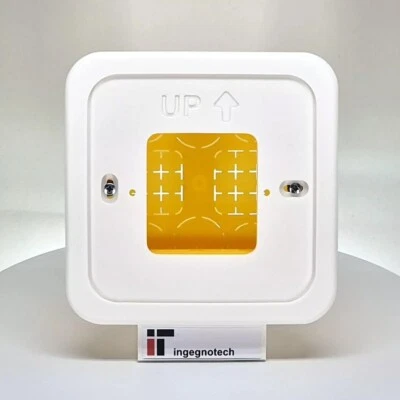 INGEGNOTECH Placca Tado V3+ adattatore da parete su scatola muro per Termostato Intelligente