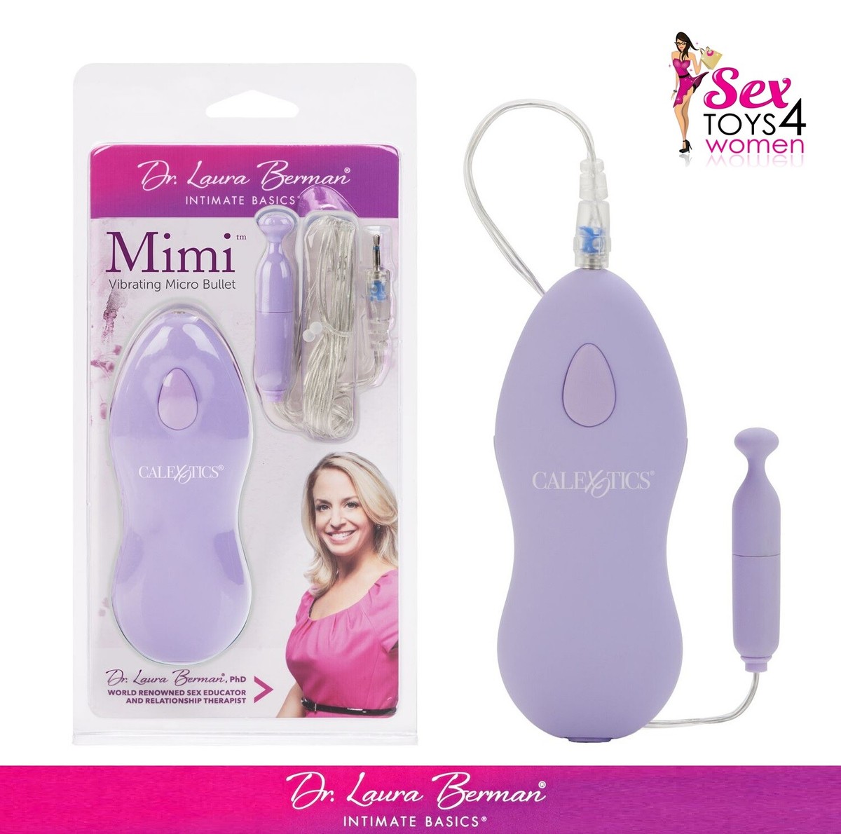 Dr Laura Berman Intimate Basics Mimi Micro Bullet Mini Vibrator Sex Toys  Women