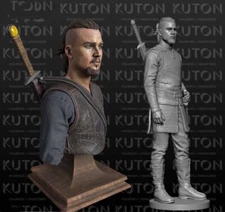 Uhtred Full Resin Figure Model Kit 1/24 Scale 75mm Unpainted Unassembled Toys