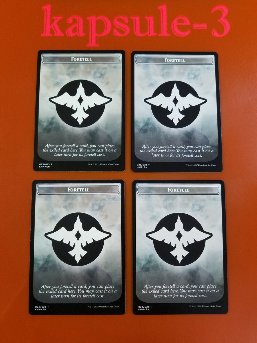 cards with foretell mtg Foretell token Magic mtg | Custom Retro Style