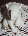 Lenox Porcelain Sitting Baby Elephant Figurine Gold Trim 3" Trunk Up — photo 4