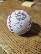SF Giants Tim Flannery signed 2010 World Series Baseball