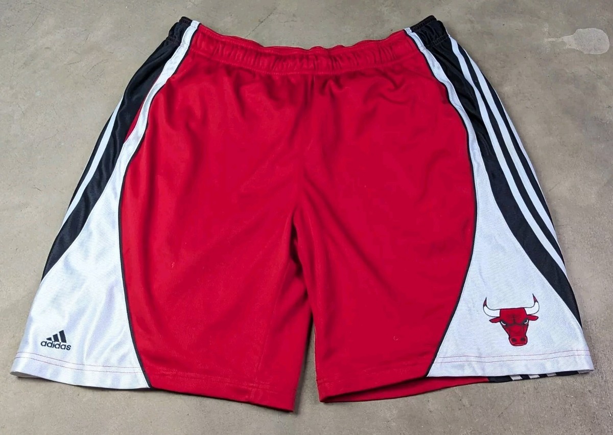 Adidas 2XL Mens Chicago Bulls Red White And Black Basketball