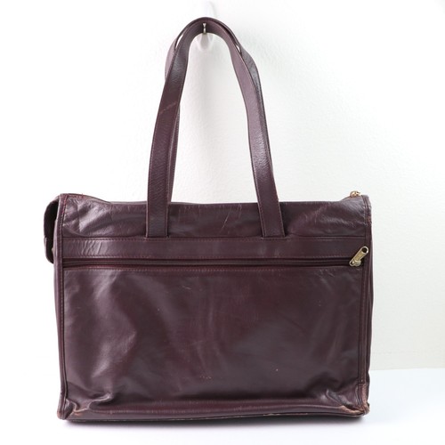 TUMI Valigetta Vintage Pelle Ciliegia Business Messenger Laptop Tablet Bag - Foto 5 di 23