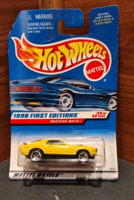 ONE HOT WHEELS /MATTEL 1998 FIRST EDITIONS MUSTANG MACH I #29 OF 40 CARS
