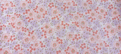 2 m de ruban beige à pois rose et marron avec dentelle , 9 mm , gros grain - France