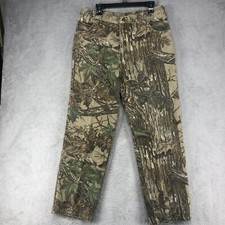 VTG CABELA'S Realtree Lined Camo Hunting Pants Made in USA Men's Size 36x31