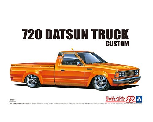 Aoshima 1/24 Datsun Truck Custom 1982 Nissan Pickup Plastic 