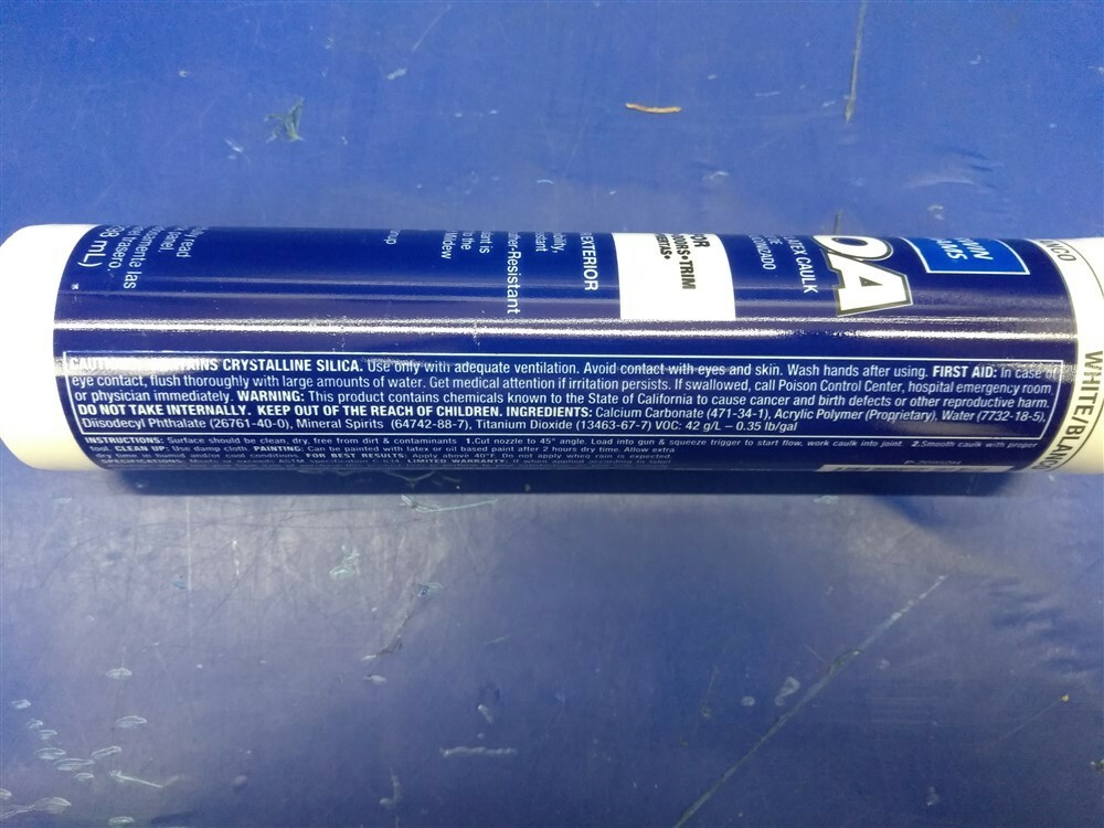 (12) Sherwin Williams Siliconized Acrylic Latex Caulk 950A White