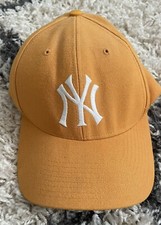 New York  Yankee Adjustable Baseball Hat Orange MLB