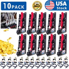 10x PCI-E 1X to 16X Expansion Card for Aleo 3.0 Ethernet Bitcoin Mining Devices