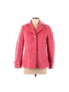 talbots pink wool coat