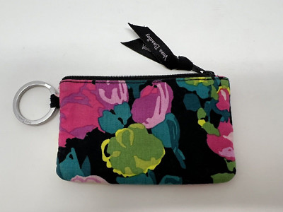 Vera Bradley  Zip ID Case with Key Ring in Hilo Meadow Floral