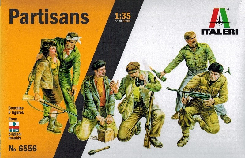 Italeri 6556S 1:35 Partisans - originalgetreue Nachbildung, Modellbau, Basteln, Hobby, Kleben, Plastikbausatz, Zusammenbauen, Figurenset Unlackiert - Bild 2