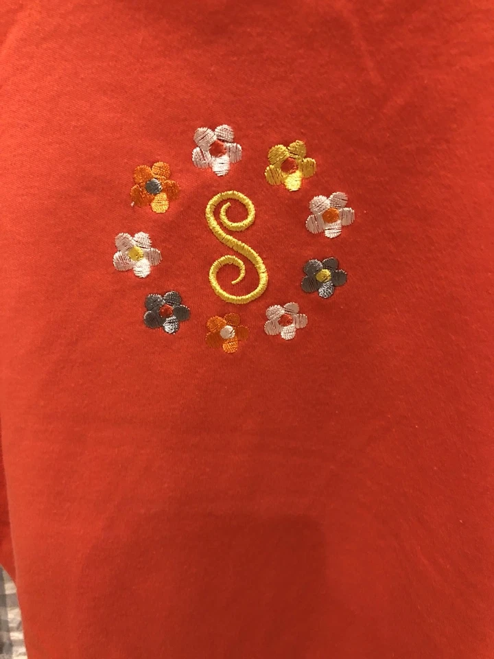 PATSY AIKEN CHEZ AMI Girls Capri Pants Top Sz 12 “S” Embroidered Preppy - Image 2 of 4