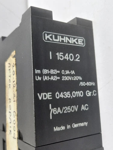 Kuhnke I-1540.2 Current Monitoring Relay 50/60Hz I1540.2 - Picture 2 of 5
