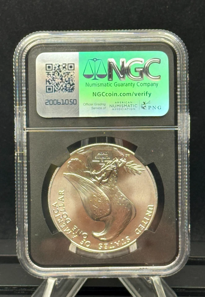 1984-D Olympic $1 🇺🇸 NGC GEM UNC 🐍 DTOM Label – Patriotic Silver Dollar 💎 - Image 2 of 4