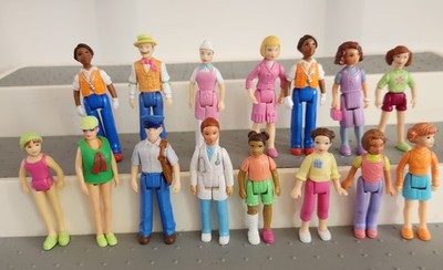 Fisher Price Sweet Street Figures Lot Of 15 Adults Children Career Play 
