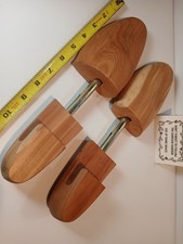 Vintage Mens Rochester Shoe Tree Company Stretcher Shaper Wooden Inserts Size L
