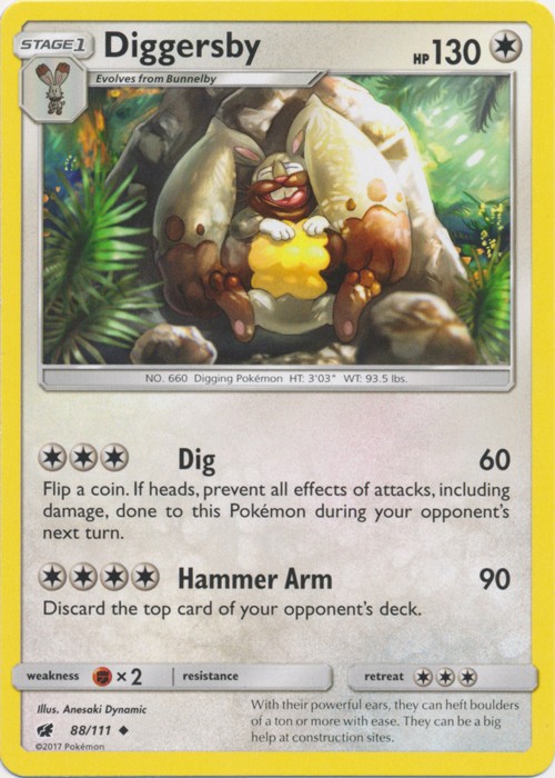 Diggersby - 88/111 - Uncommon - Near Mint